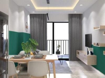 Cho thuê căn hộ chung cư 2 phòng ngủ hướng Tây Nam, DT 65m2 KĐT Văn Phú